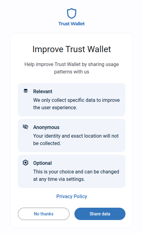 Share Data?