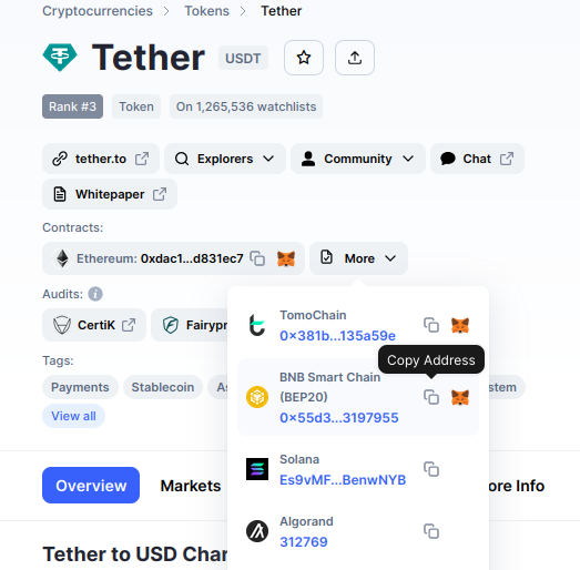 Tether Smart Chain