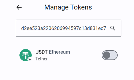 USDT Ethereum